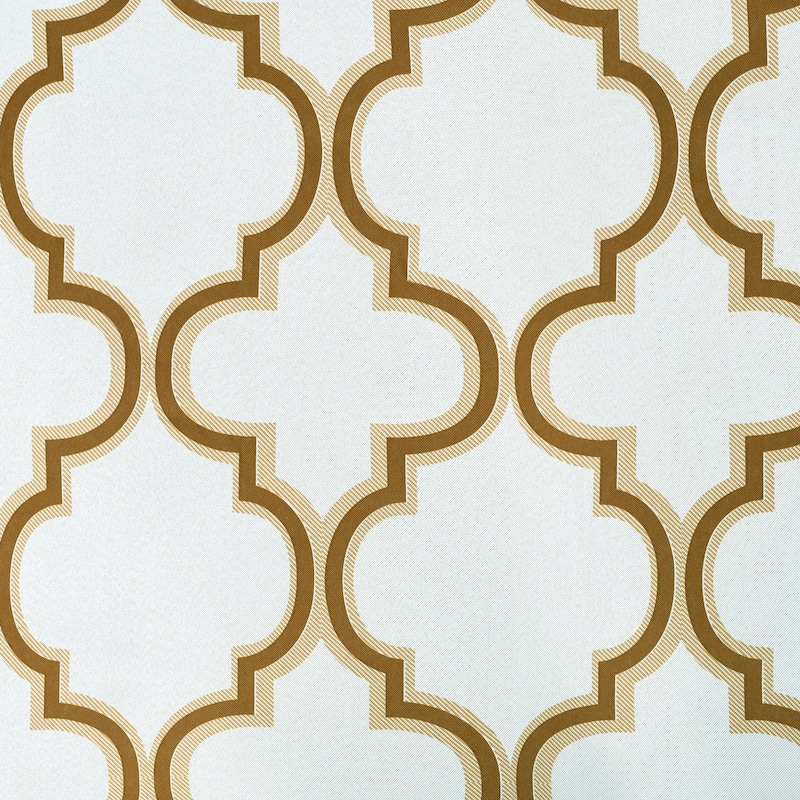 Superior Bohemian Trellis Room Darkening Grommet Curtain Panel - (Set of 2) - 63 Inches - White