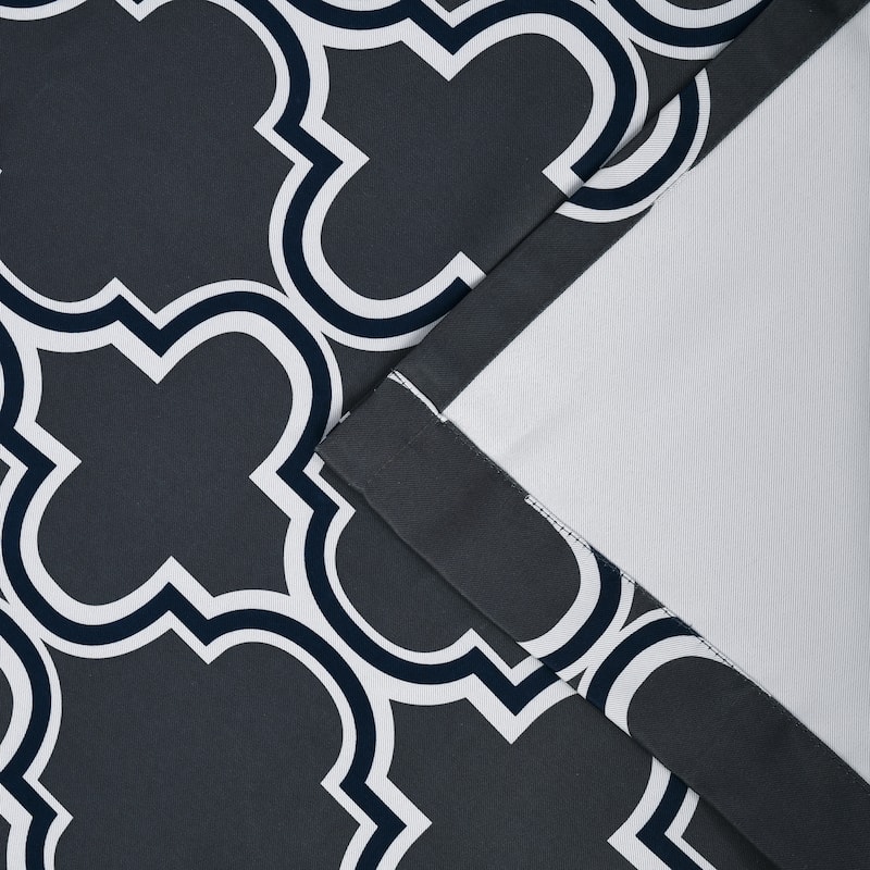 Superior Bohemian Trellis Room Darkening Grommet Curtain Panel - (Set of 2)
