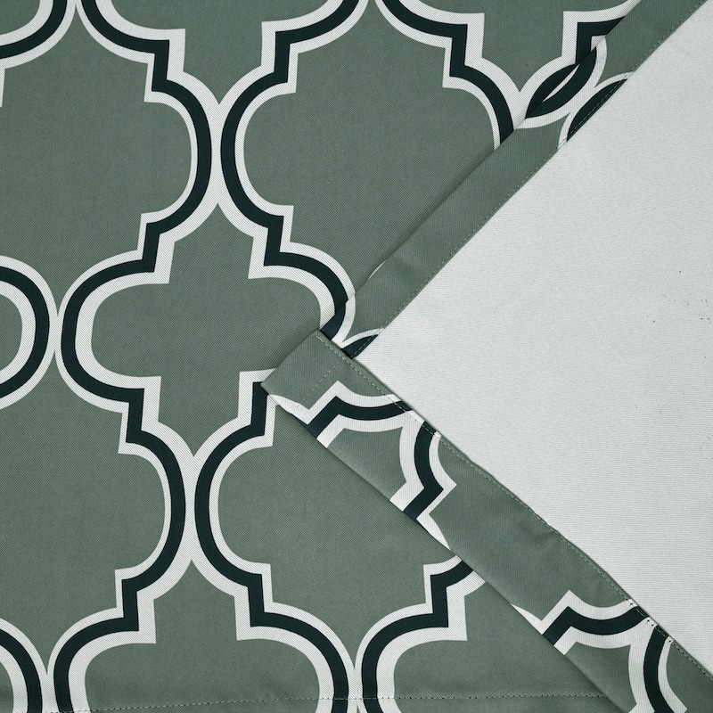 Superior Bohemian Trellis Room Darkening Grommet Curtain Panel - (Set of 2)