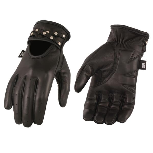 Milwaukee Leather Womens Lthr Thermal Lined Glove w//Studding Detail-Black-Medium