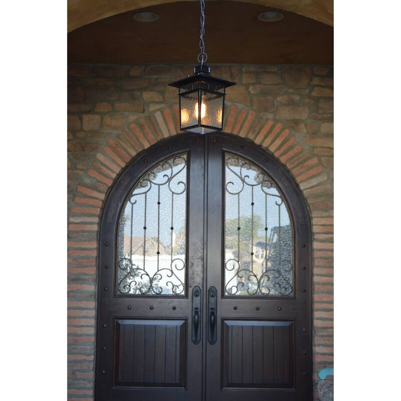 Cullen 1 Light Hanging Exterior Lighting in Imperial Black Finish