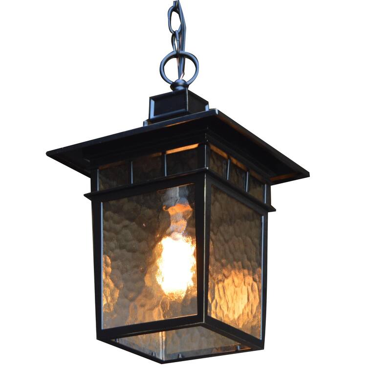 Cullen 1 Light Hanging Exterior Lighting in Imperial Black Finish
