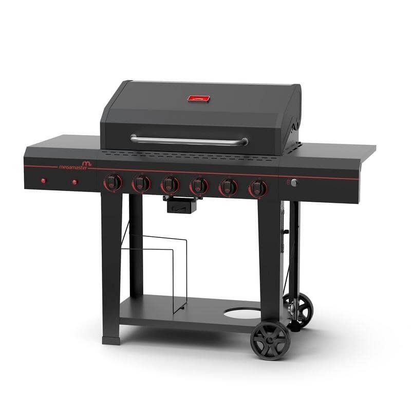Megamaster Battery Operated 6-Burner Grill