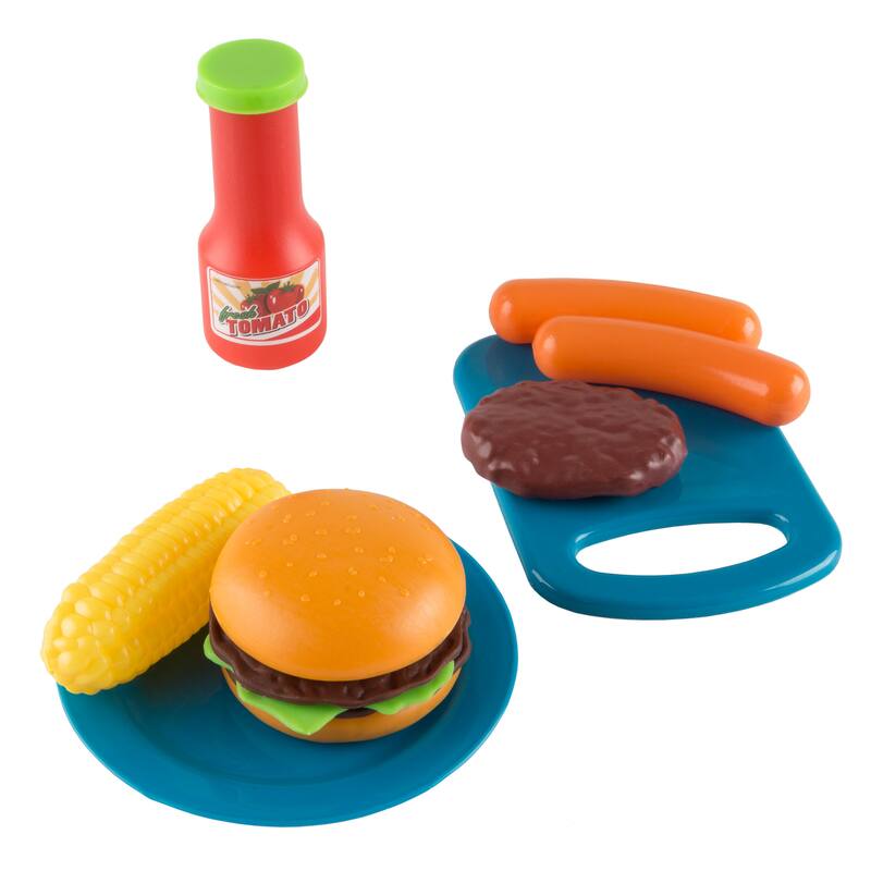 BBQ Grill Toy Set- Kids Dinner Playset - by Hey! Play!