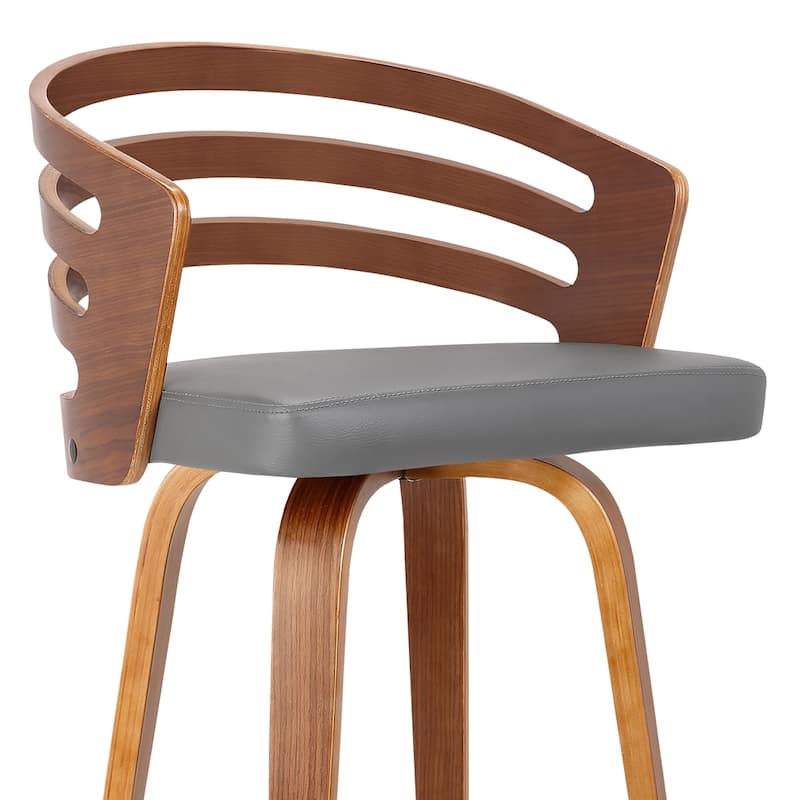 Carbon Loft Evan Mid-century Swivel Counter Height Stool