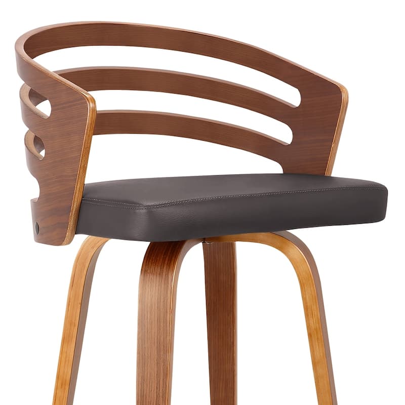 Carbon Loft Evan Mid-century Swivel Bar Height Stool
