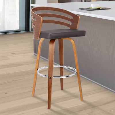 Carbon Loft Evan Mid-century Swivel Bar Height Stool