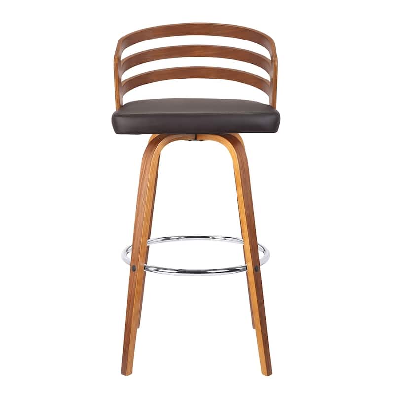Carbon Loft Evan Mid-century Swivel Bar Height Stool