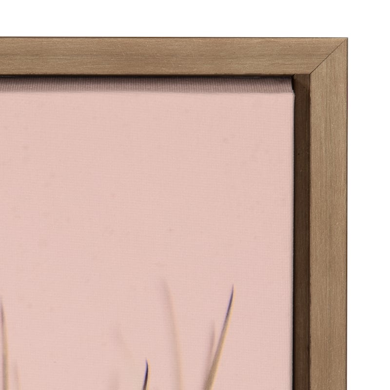 Sylvie Botanical, Cactus Framed Canvas Wall Art, Gold 18 x 24