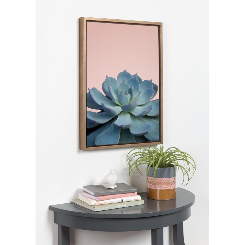 Sylvie Botanical, Succulent Framed Canvas Wall Art, Gold 18 x 24 On Sale  Bed Bath  Beyond 20385673