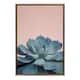 Sylvie Botanical, Succulent Framed Canvas Wall Art, Gold 18 x 24 - 23x33 - Plastic - Gold