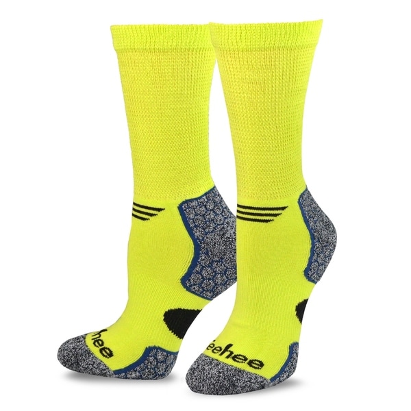 TeeHee Viscose from Bamboo Diabetic Sports Cushion Crew Socks 6-Pack