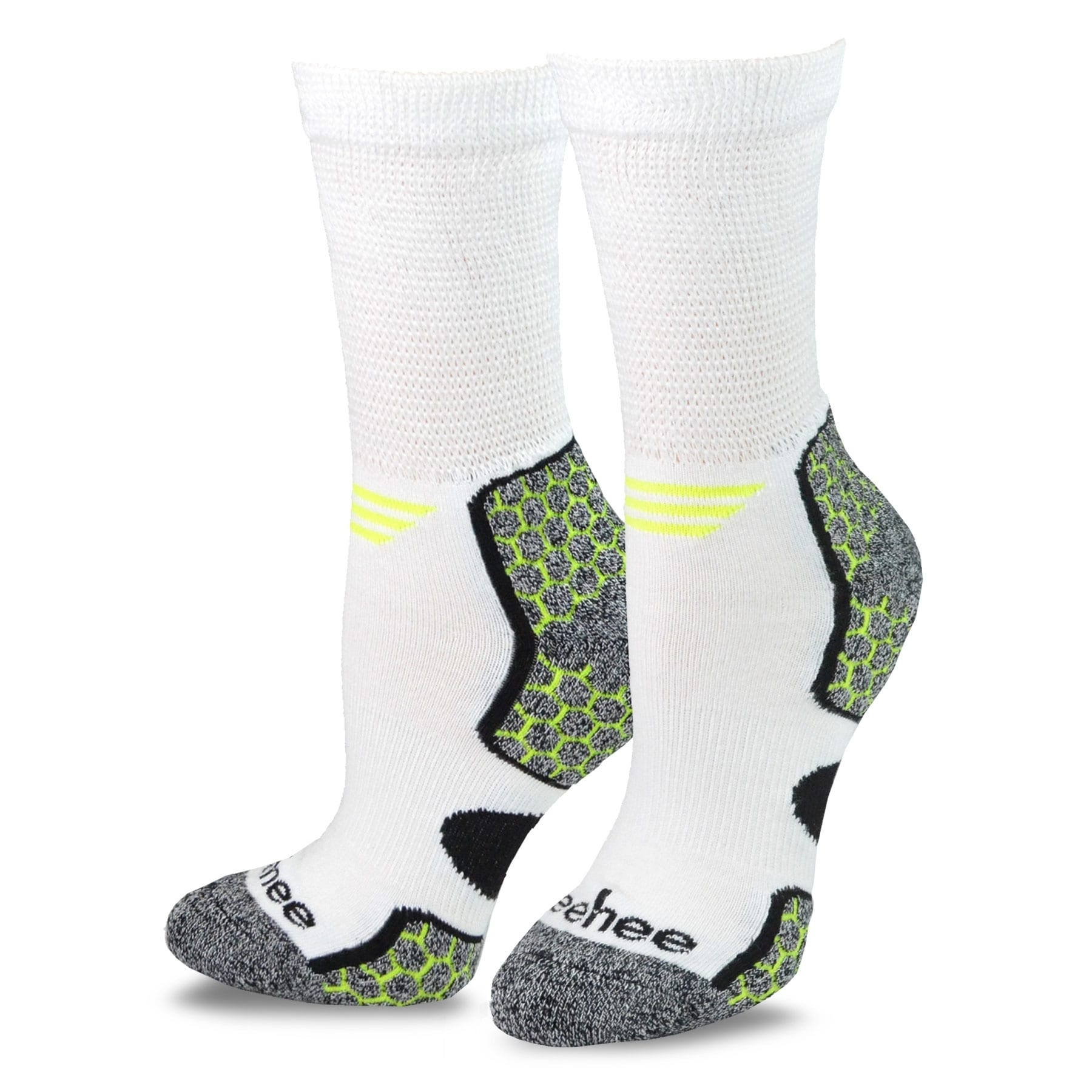 TeeHee Viscose from Bamboo Diabetic Sports Cushion Crew Socks 6-Pack