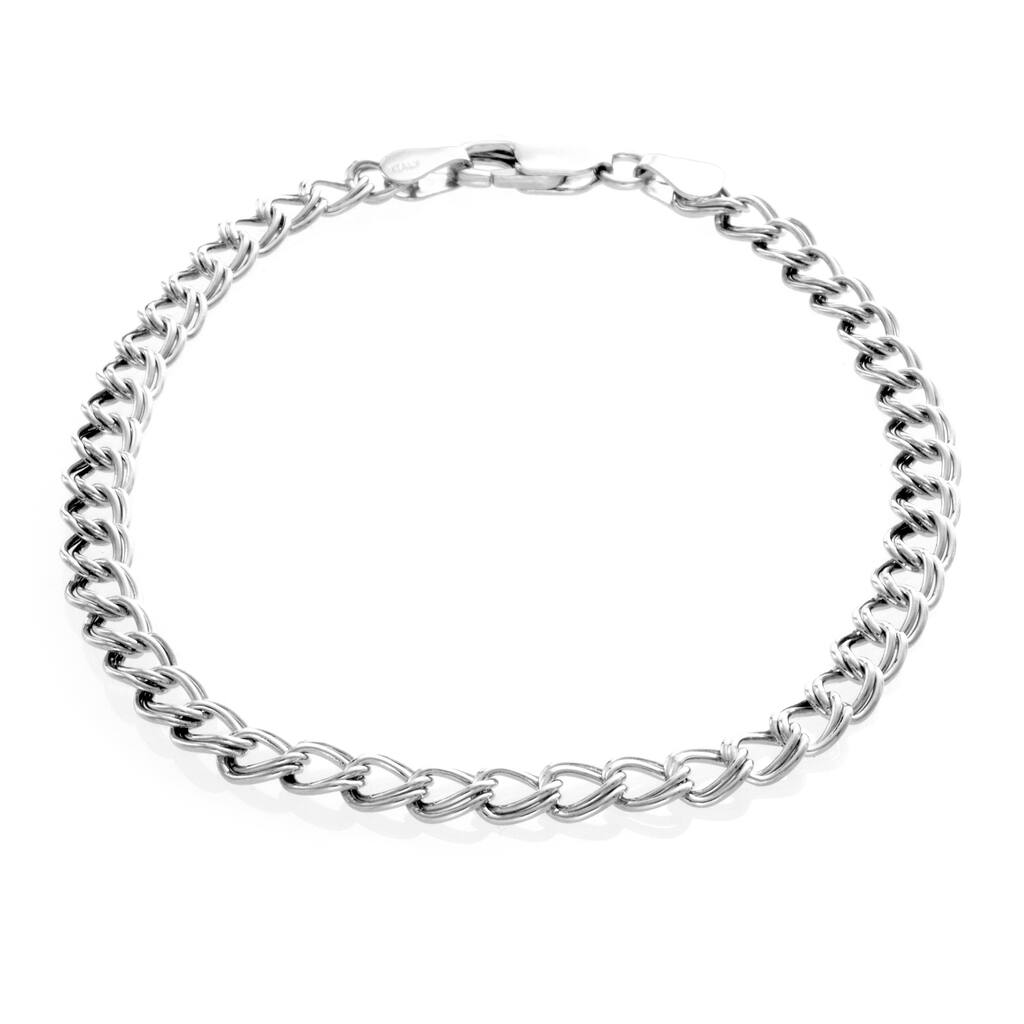 Sterling Silver Classic Charm Bracelet ( 7-8 Inch )