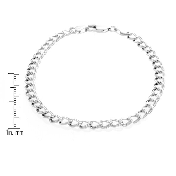 Sterling Silver Classic Charm Bracelet ( 7-8 Inch )