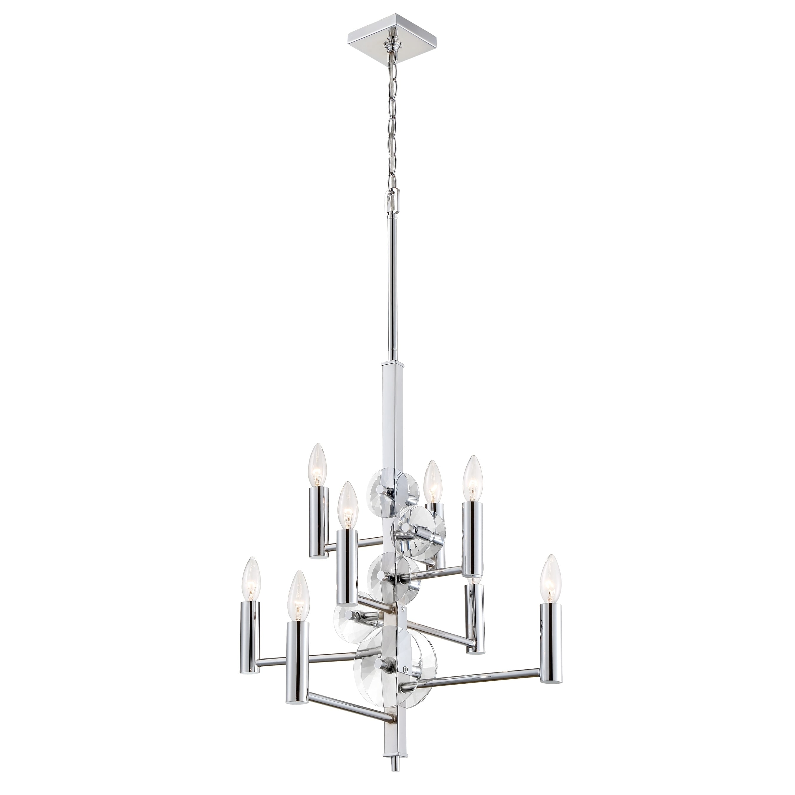 Engeared 8-light Chrome Chandelier - Chandeliers For Bedrooms by Overstock.com