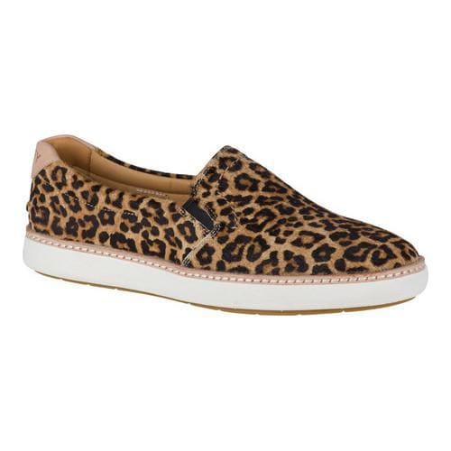 sperry leopard slip on sneakers