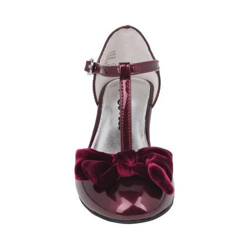 girls burgundy dress shoes