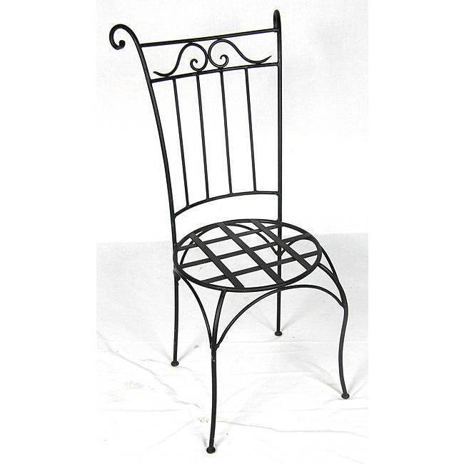 Handmade Wrought Iron Wing Back Chair (Morocco)