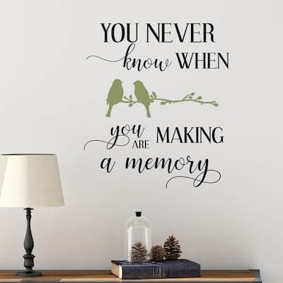 You Never Know Wall Decal