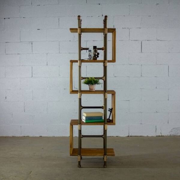 Shop Furniture Pipeline Tucson Modern Tall Narrow 5 Shelf