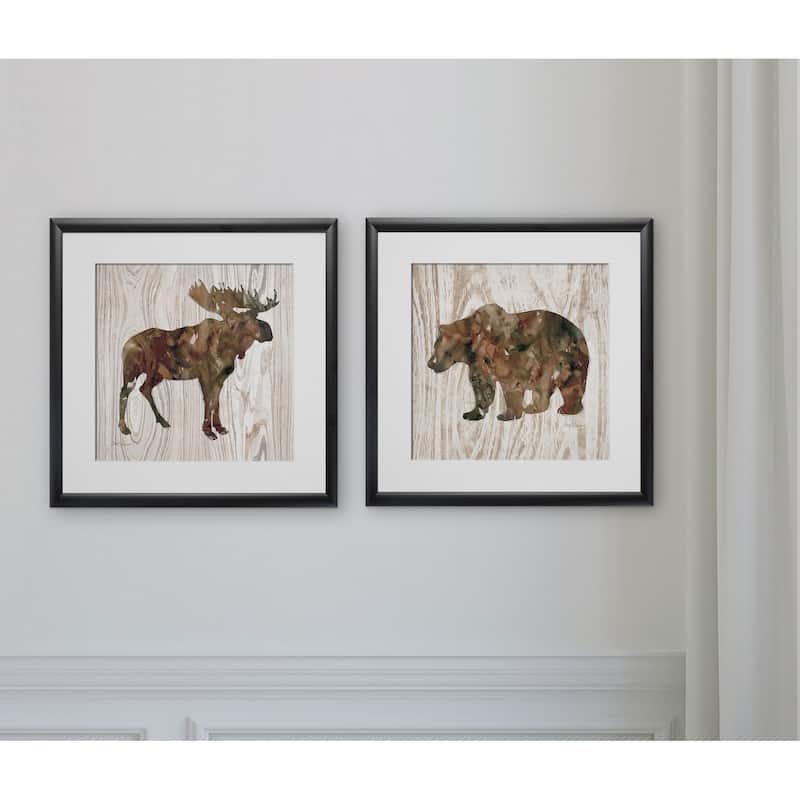 Pine Forest Moose & Bear -2 Piece Set