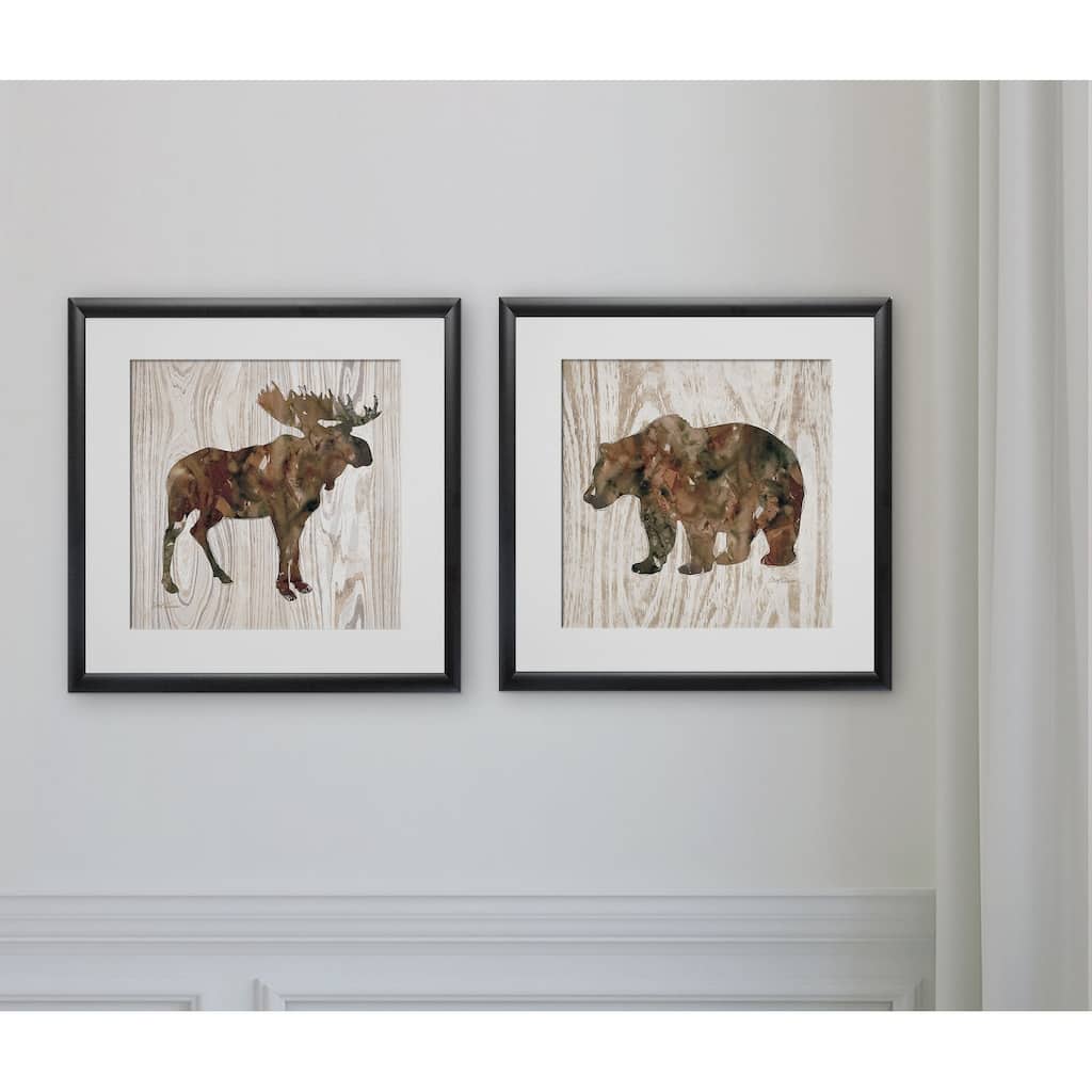 Pine Forest Moose & Bear -2 Piece Set