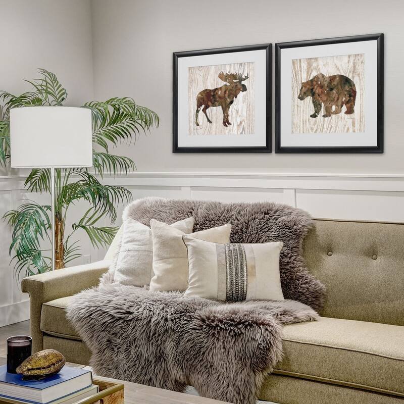 Pine Forest Moose & Bear -2 Piece Set