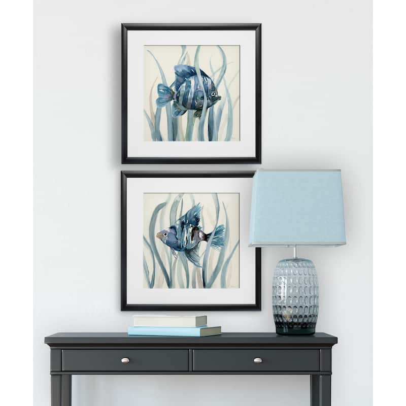 Fish in Seagrass I -2 Piece Set