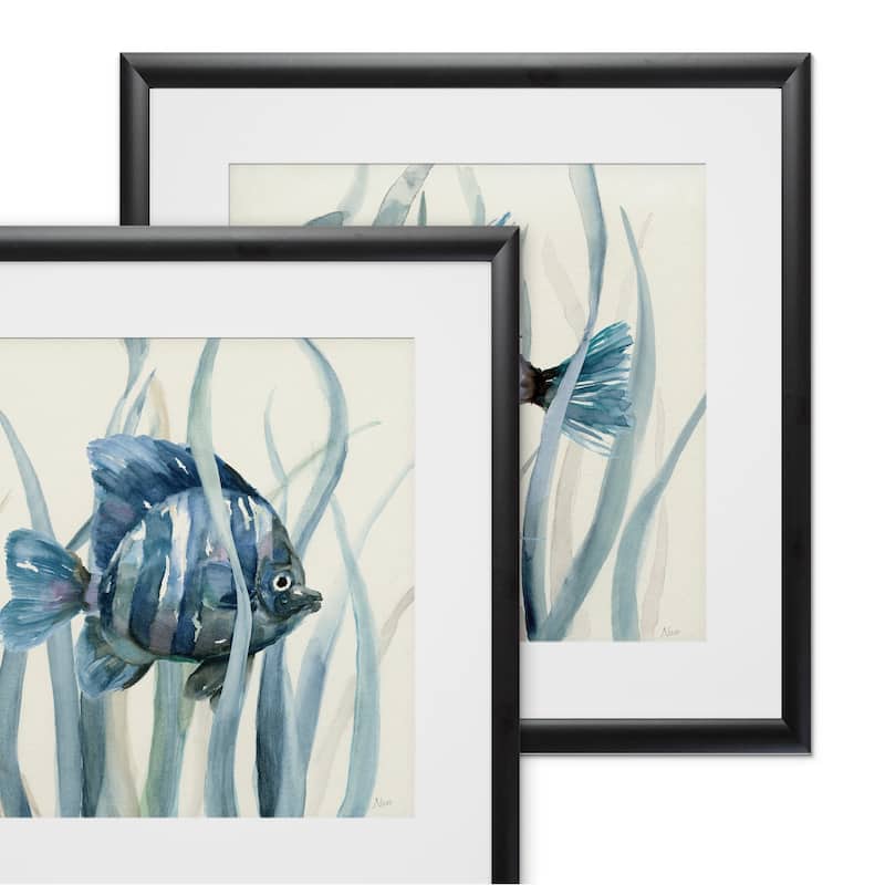Fish in Seagrass I -2 Piece Set