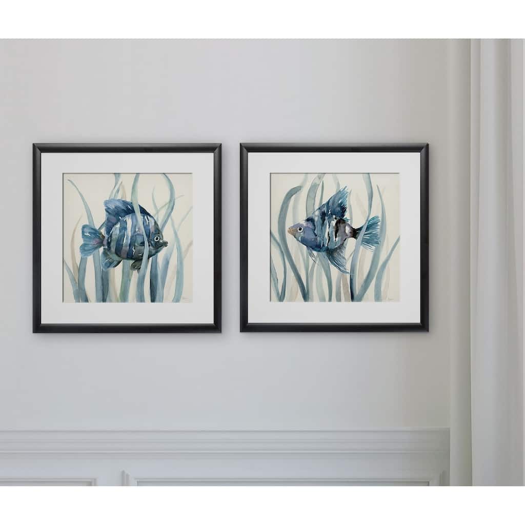 Fish in Seagrass I -2 Piece Set
