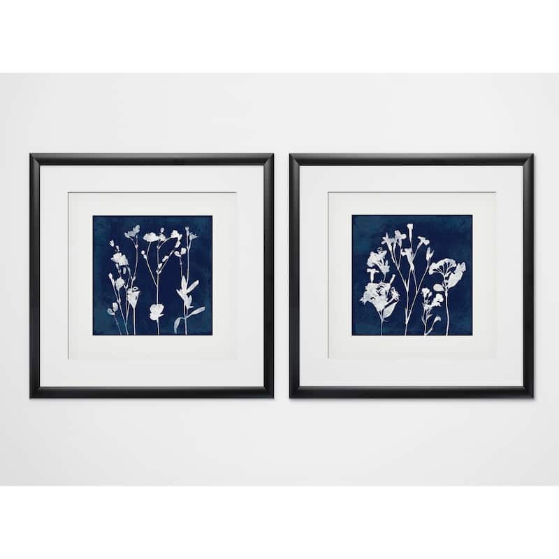 Cyanotype Botanical I -2 Piece Set
