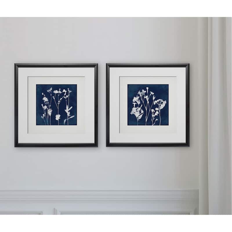 Cyanotype Botanical I -2 Piece Set