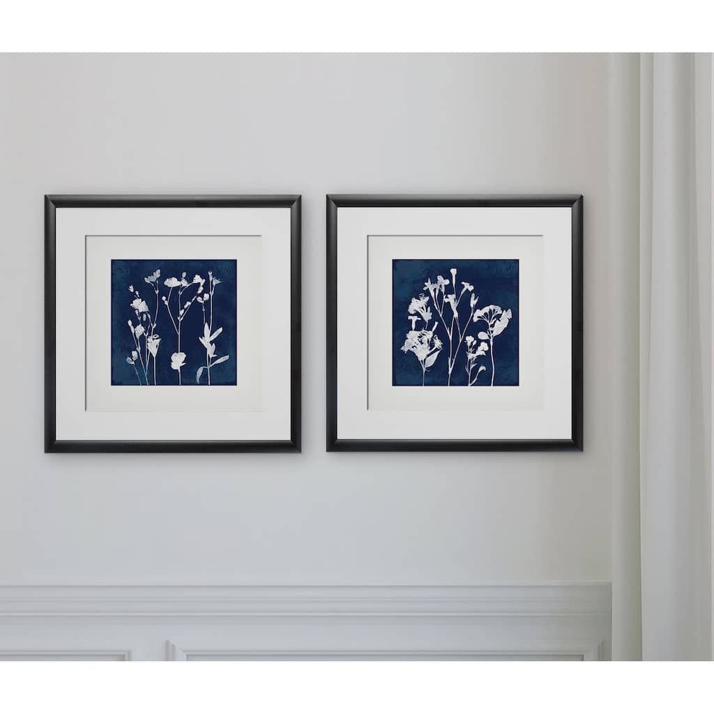 Cyanotype Botanical I -2 Piece Set