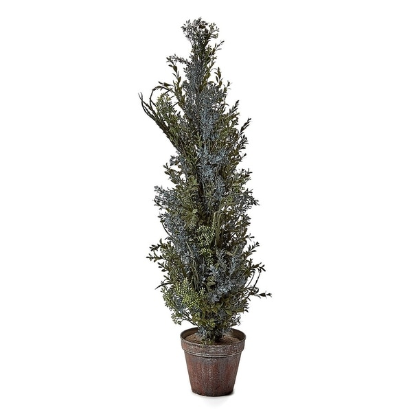 36 Inch Plastic Dried Autumn Wild Flower Topiary With 6 5 36 Inch Plastic Dried Autumn Wild Flower Topiary With 6 5 Rustic Iron Round