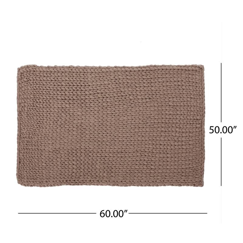 Marnie Knitted Acrylic Throw Blanket by Christopher Knight Home