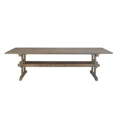 Rustic Rectangular Brown Wooden Dining Table by Studio 350