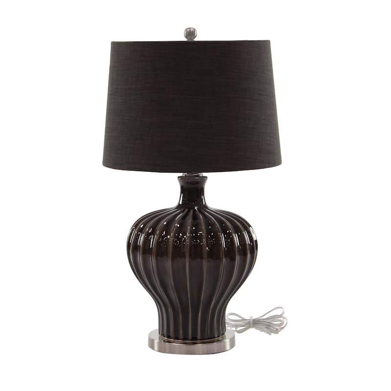 Brown Earthenware Modern Table Lamp 28 x 16 x 16