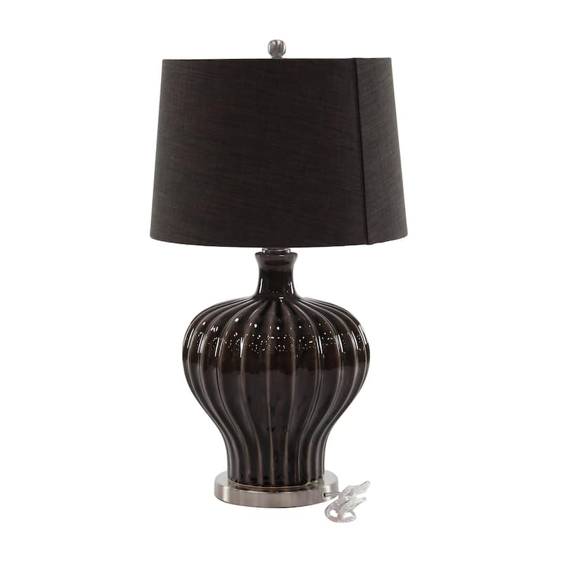 Brown Earthenware Modern Table Lamp 28 x 16 x 16