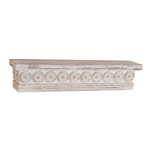 Farmhouse 6 X 28 Inch Distressed White Wooden Wall Farmhouse 6 X 28 Inch Distressed White Wooden Wall