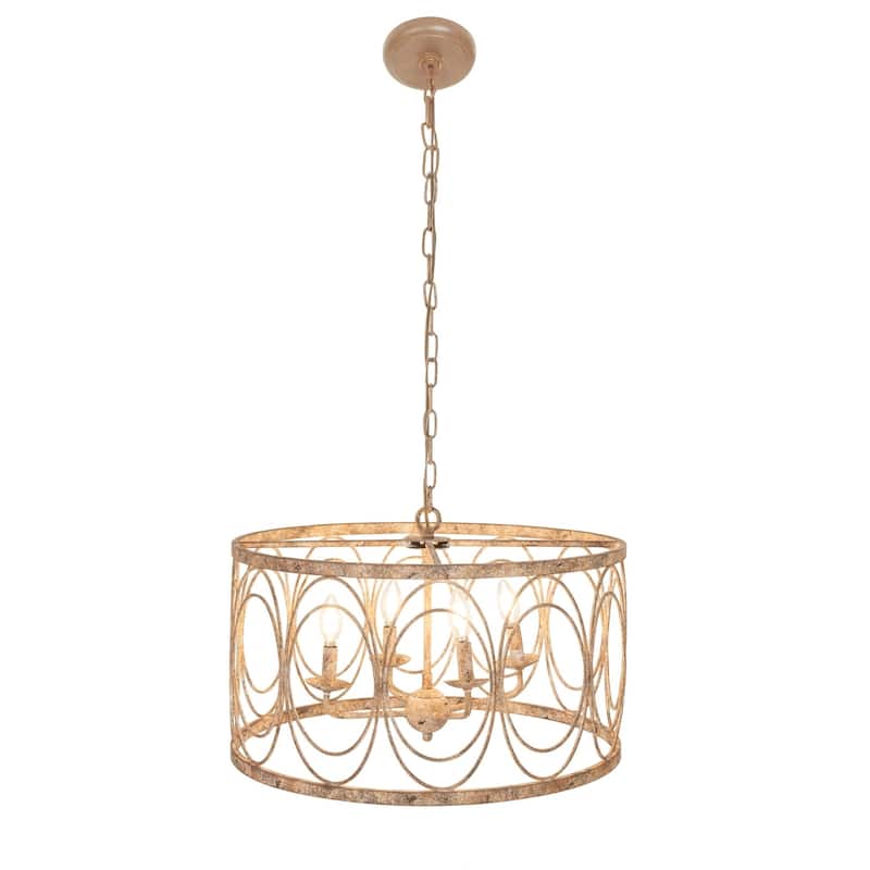 Modern 14 x 24 Inch Round Chandelier