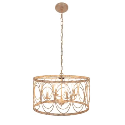 Modern 14 x 24 Inch Round Chandelier