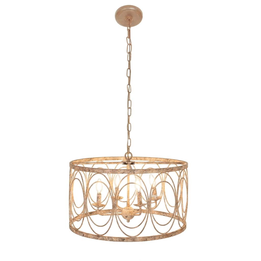 Modern 14 x 24 Inch Round Chandelier