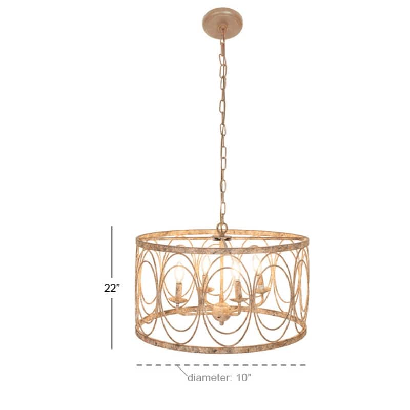 Modern 14 x 24 Inch Round Chandelier