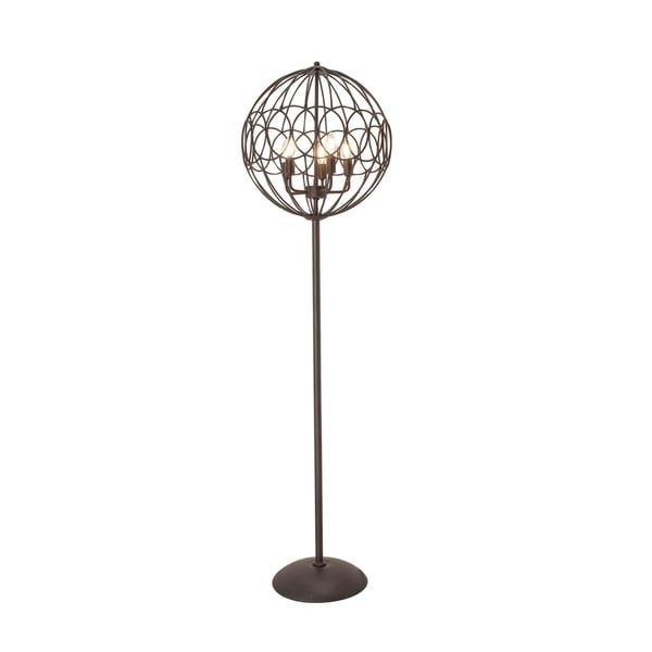 black cage floor lamp