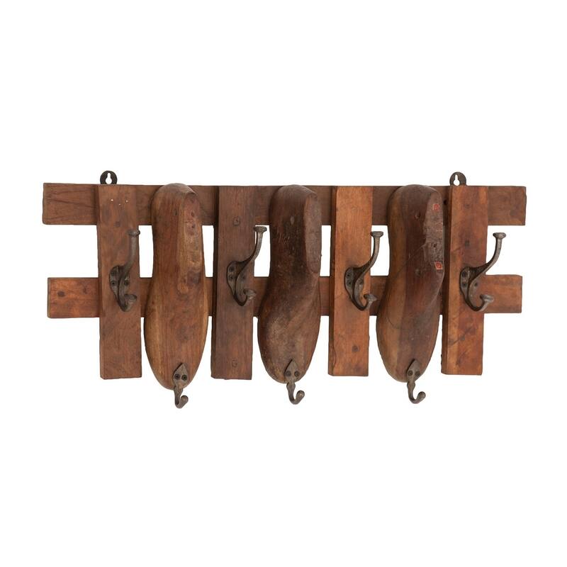 Vintage 7 Hook Hanger 30 x 11