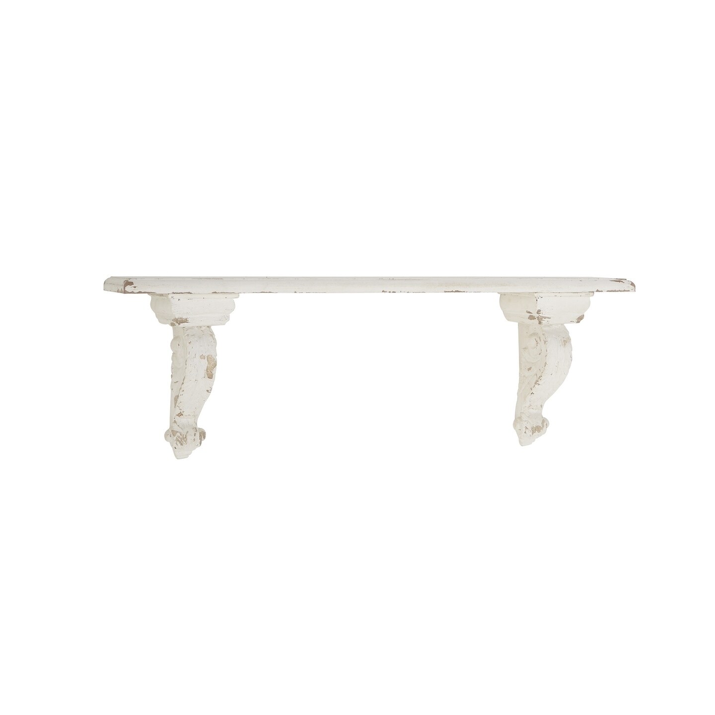 Rustic 7 x 13 Inch Distressed White Wall Shelf White eBay