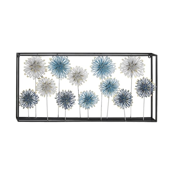Shop Natural 17 x 35 Inch Multi-Colored Iron Framed Flower ... Shop Natural 17 x 35 Inch Multi-Colored Iron Framed Flower ... on Iron Wall Sconces For Flowers Wall Decor id=75658