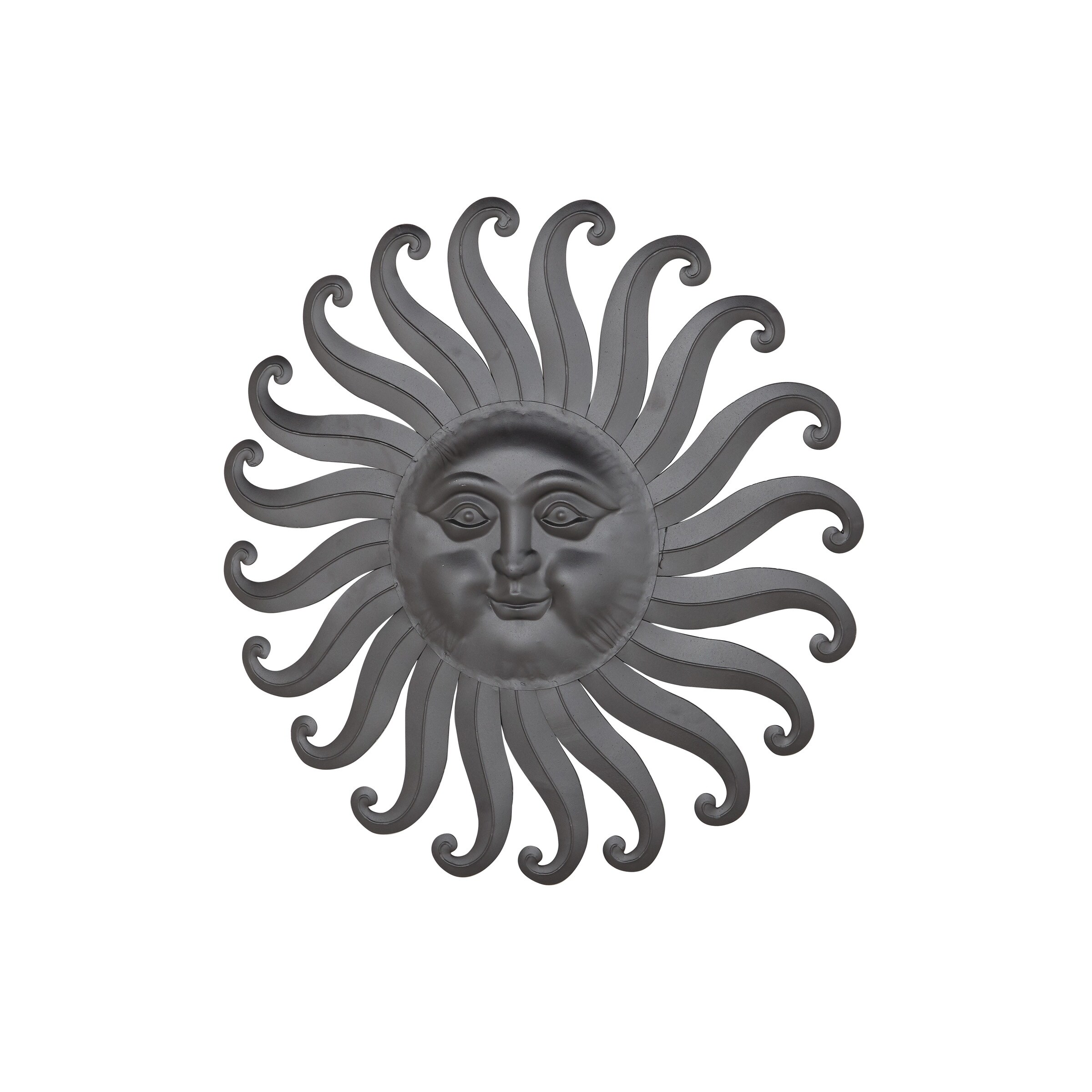 Traditional 30 X Inch Gray Iron Sun Wall Decor On X 30 Inch Gray Iron Sun Wall Decor