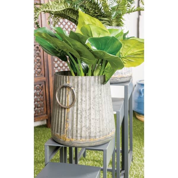 Shop Set Of 2 Industrial 10 And 13 Inch Round Corrugated